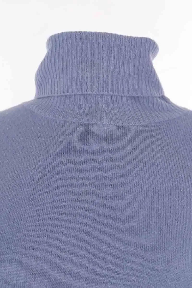 Robe Notshy Bleu en Cachemire