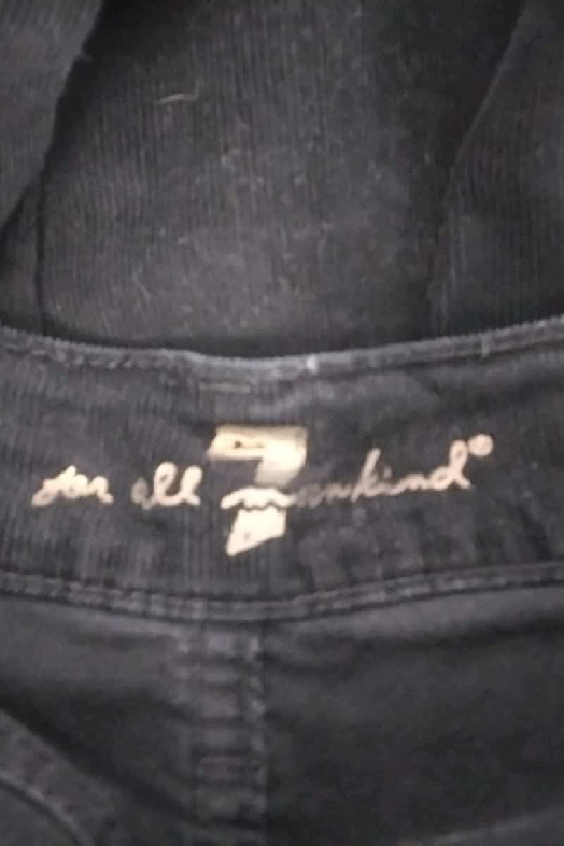 Pantalon slim 7 For All Mankind  Noir