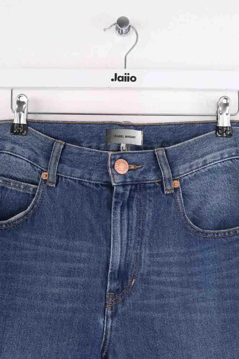 Jean droit Isabel Marant Bleu en Coton