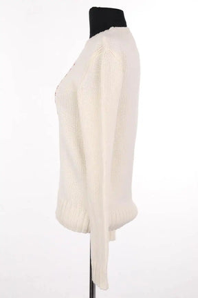 Pull Ralph Lauren Ecru en Coton