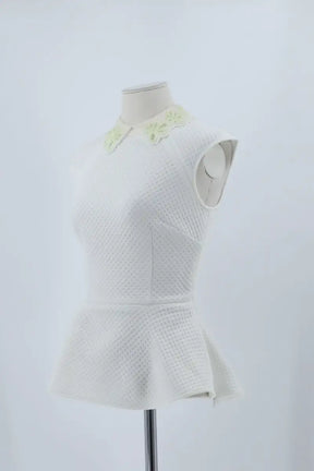 Top sans manche Karen Millen Blanc en Synthétique