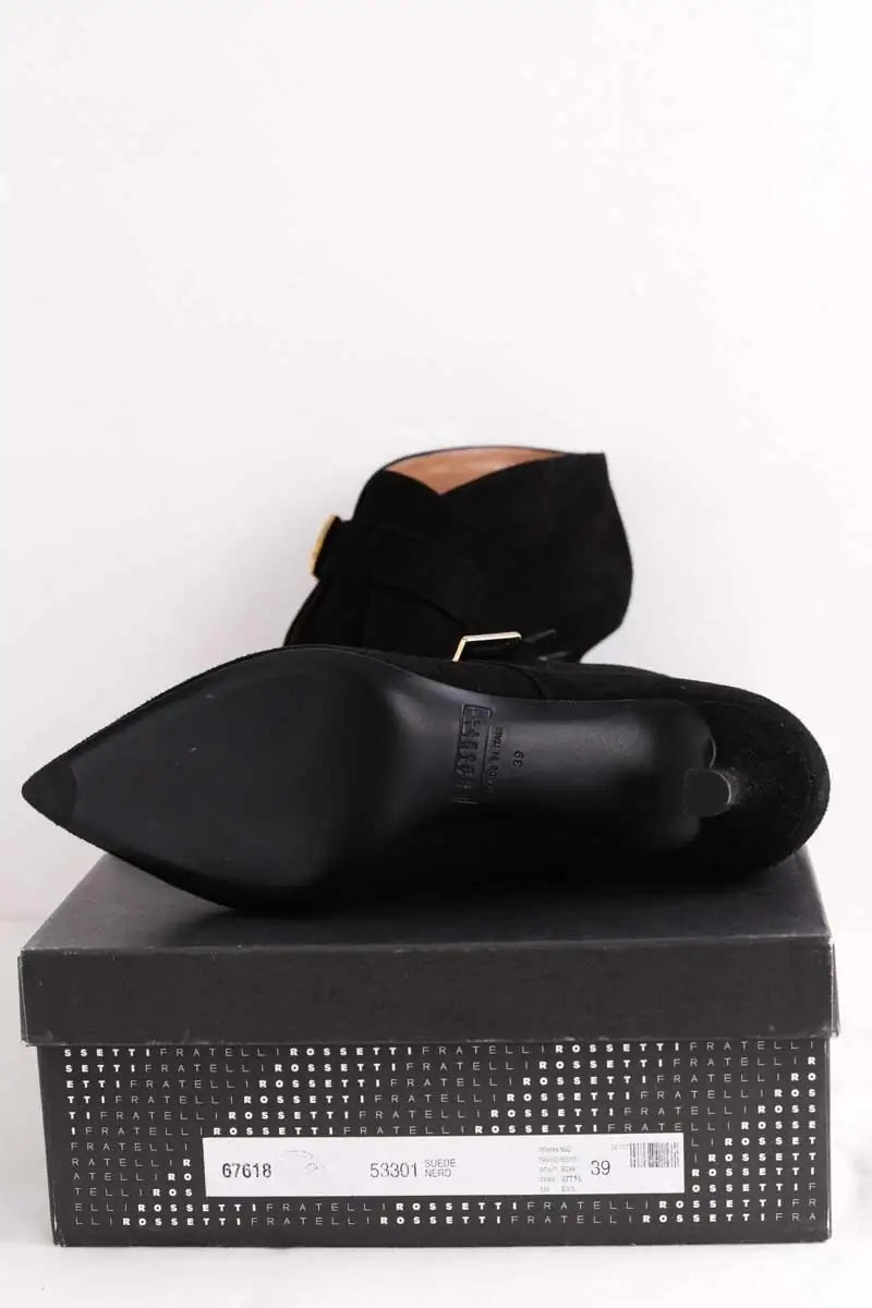 Talons Fratelli Rossetti Noir en Daim