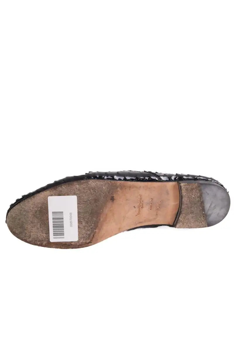 Chaussures à lacets Saint Laurent Noir en Cuir verni