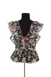 Blouse Ba&Sh Multicolore en Soie, taille S - Seconde Main