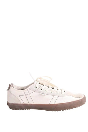 Baskets basses Lacoste Beige en Tissu, taille 42 - Seconde Main