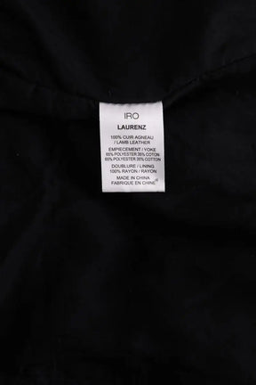 Veste Iro Noir en Cuir