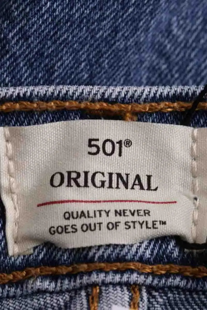 Jean droit Levi's Bleu en Coton
