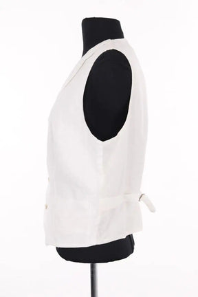 Gilet Ralph Lauren Blanc en Lin