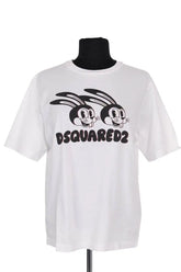 T-shirt Dsquared2 Blanc en Coton, taille S - Seconde Main