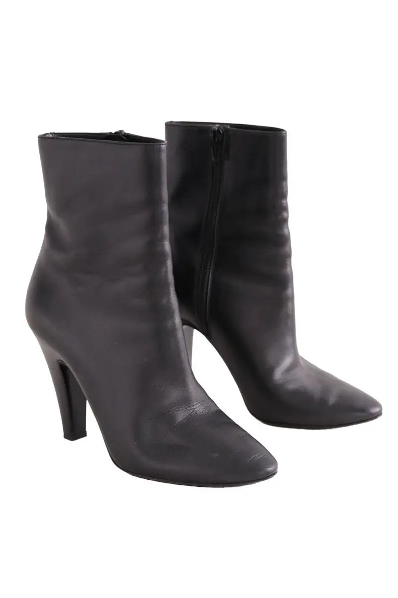 Boots Saint Laurent Noir en Cuir