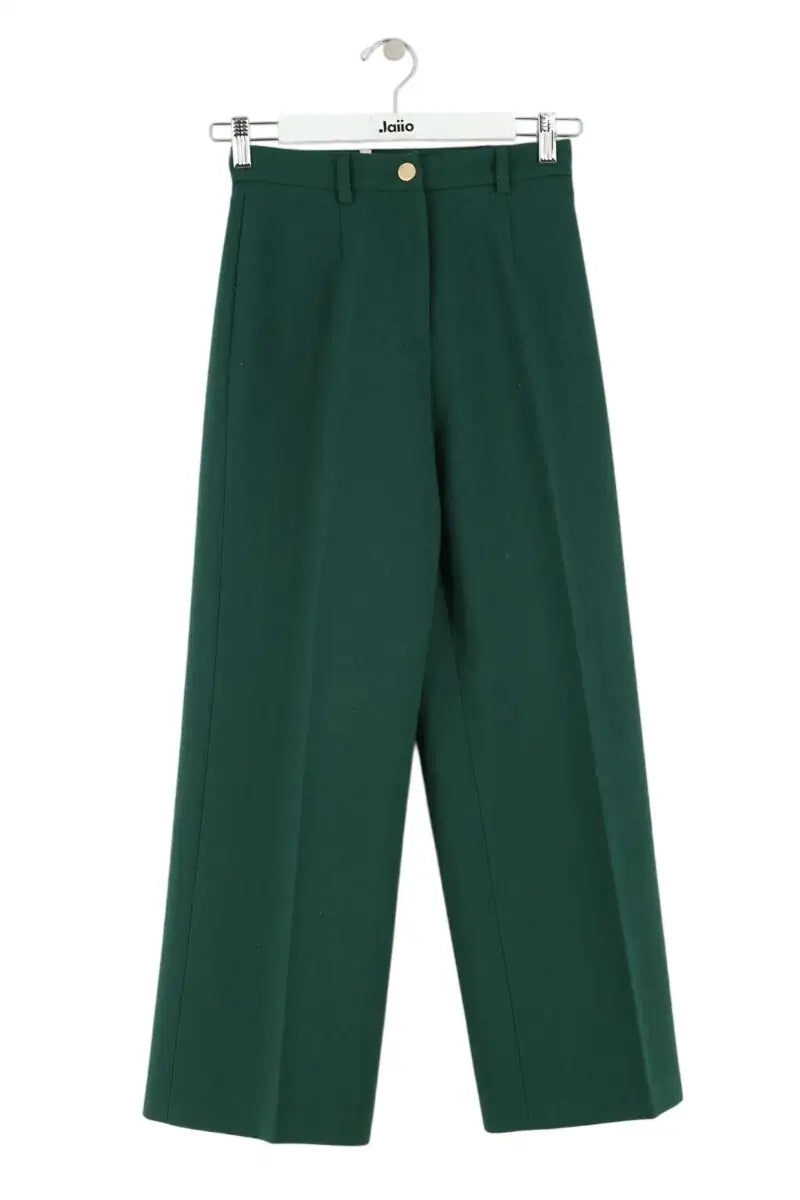 Pantalon large Modetrotter Vert en Synthétique, taille XS - Seconde Main