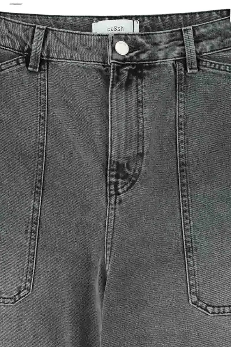 Jean large Ba&Sh Gris en Coton, taille M - Seconde Main