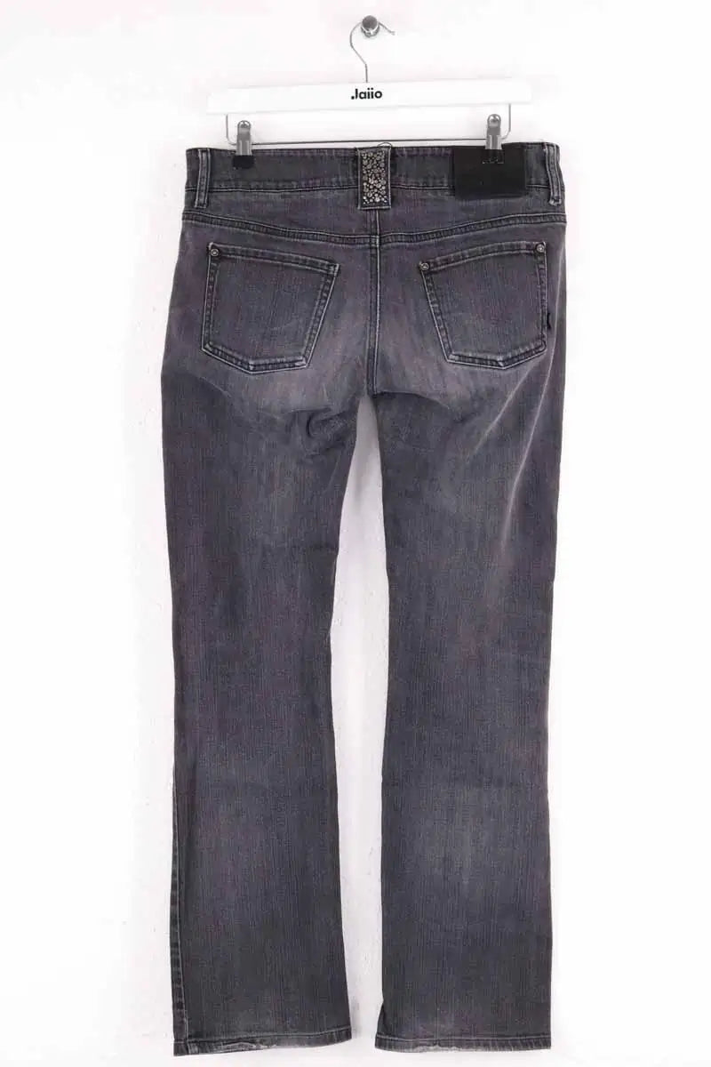 Jean droit Emporio Armani Gris en Coton