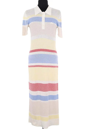 Robe Lacoste Beige en Coton, taille S - Seconde Main