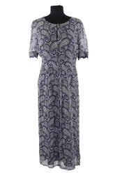 Robe Claudie Pierlot Marine en Viscose, taille M - Seconde Main