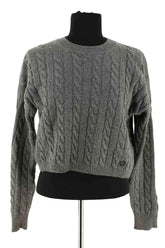 Pull Maje Anthracite en Laine, taille S - Seconde Main
