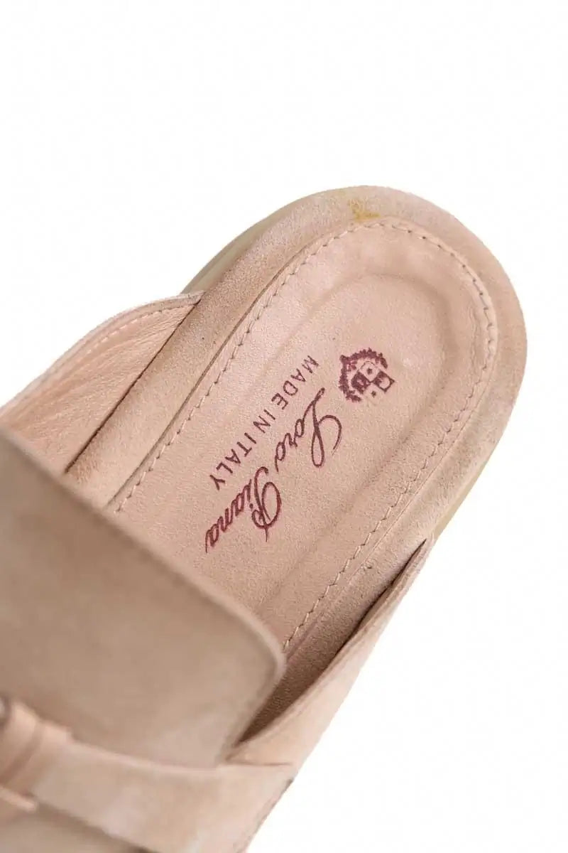 Mocassins Loro Piana Beige en Daim