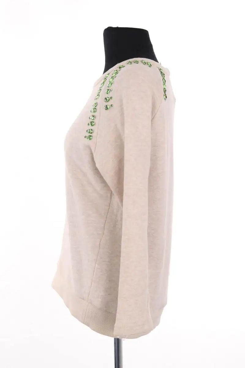 Sweatshirt Maje Beige en Coton