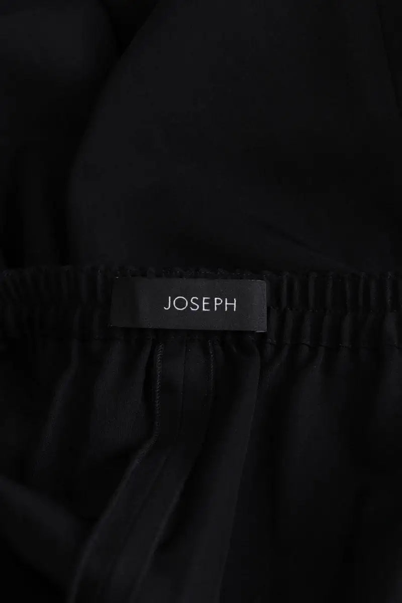 Pantalon Carot Joseph Noir en Soie