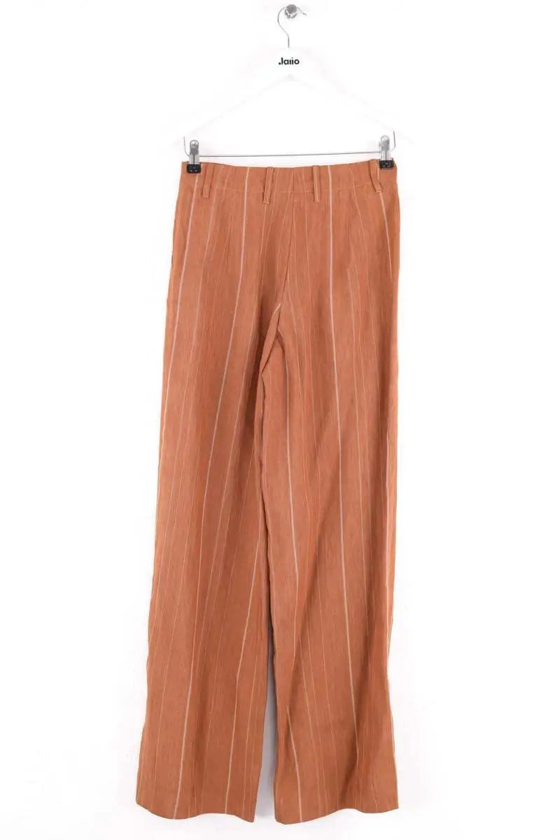 Pantalon large Momoni Marron en Lin