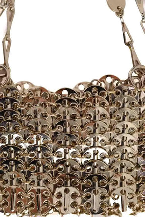 Mini sac Paco Rabanne Nano 1969 Doré en Métal