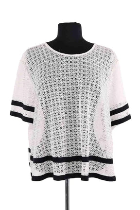 Blouse Claudie Pierlot Blanc en Synthétique, taille L - Seconde Main