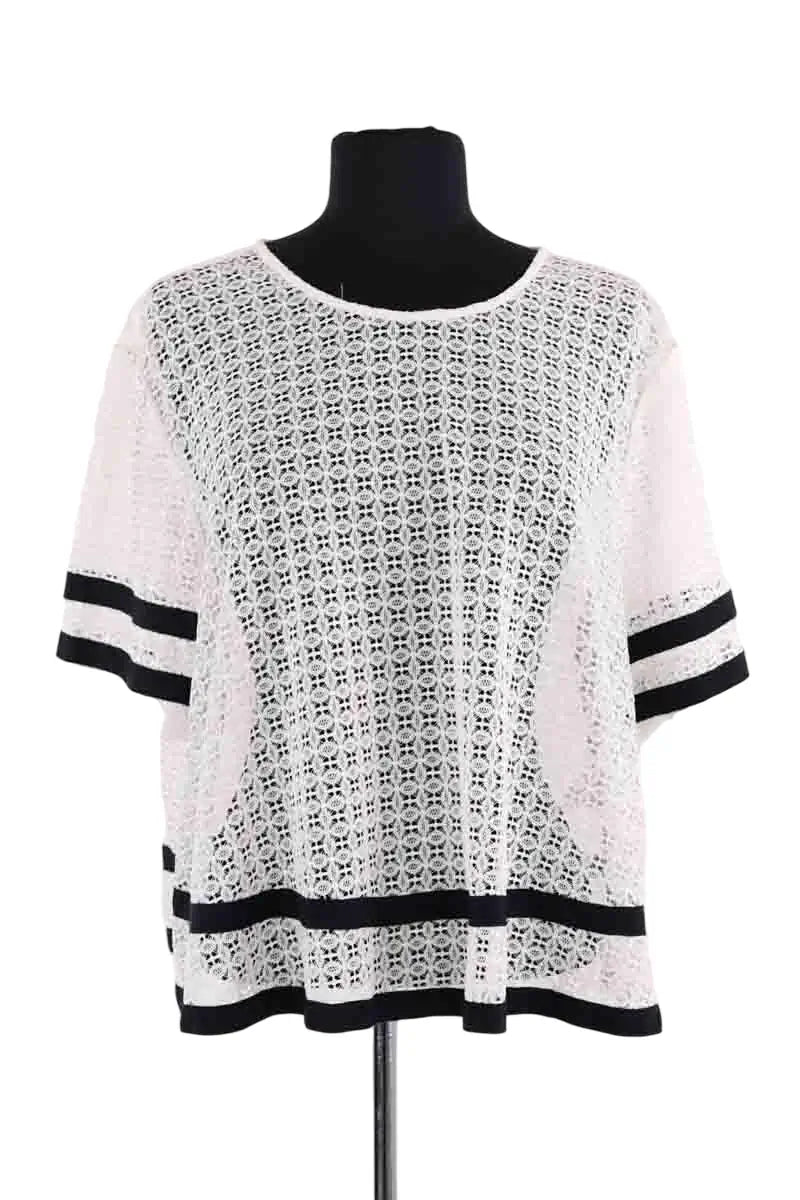 Blouse Claudie Pierlot Blanc en Synthétique, taille L - Seconde Main