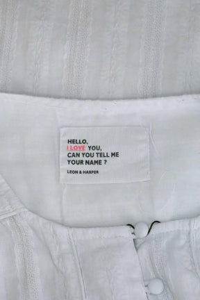 Blouse Leon & Harper Blanc en Coton