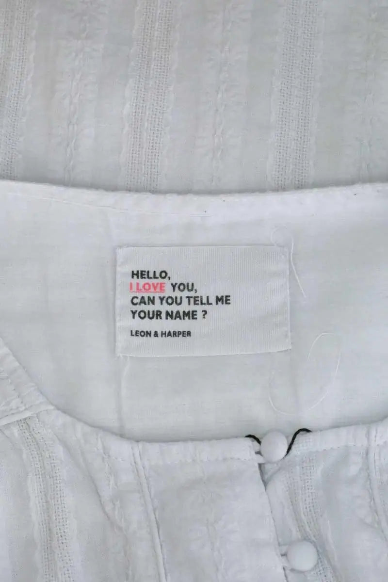 Blouse Leon & Harper Blanc en Coton