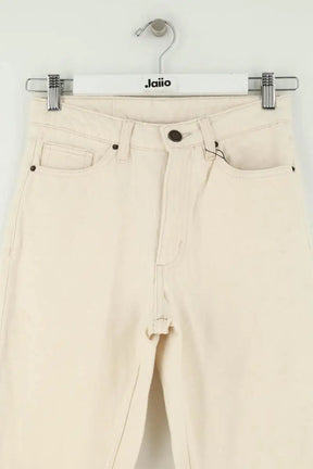 Jean slim American Vintage Beige en Coton