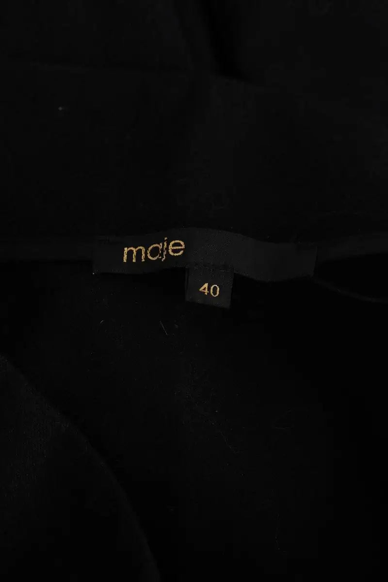 Jupe Maje Noir en Laine