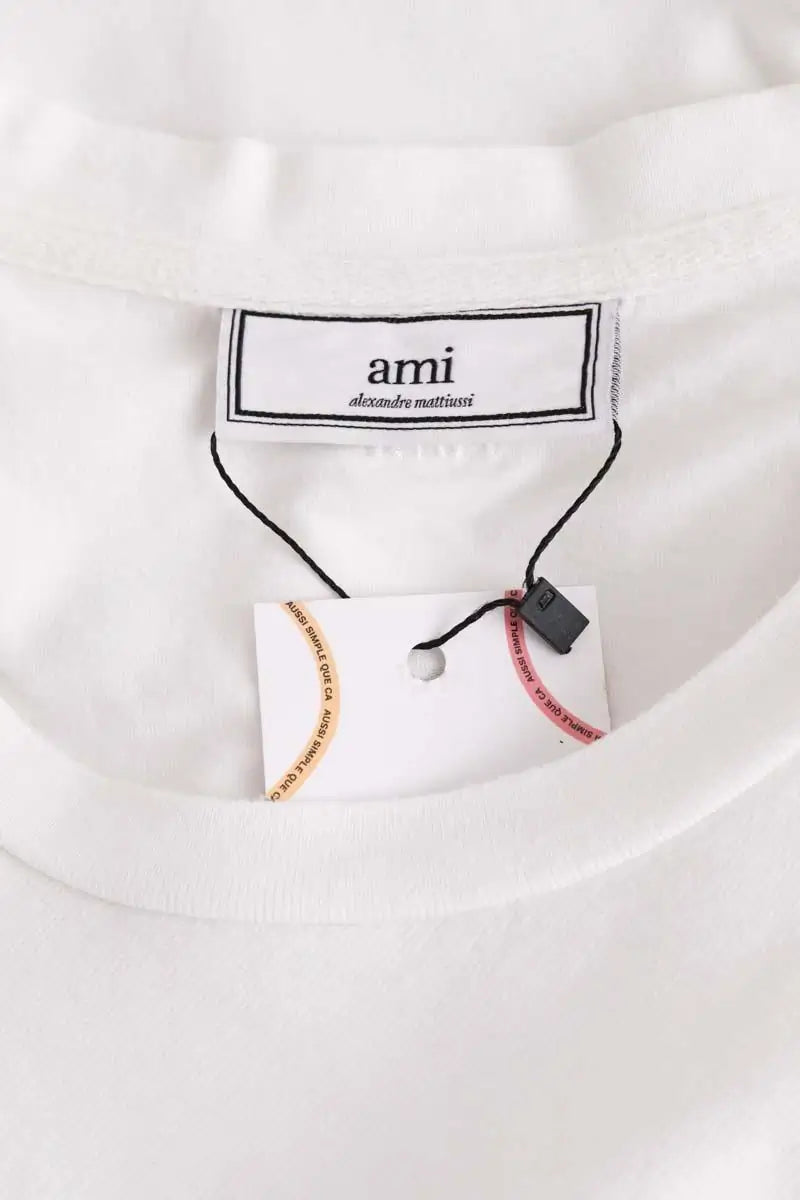 T-shirt Ami Blanc en Coton