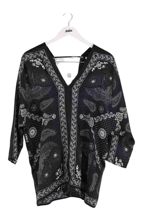 Blouse Sandro Noir en Synthétique, taille S - Seconde Main
