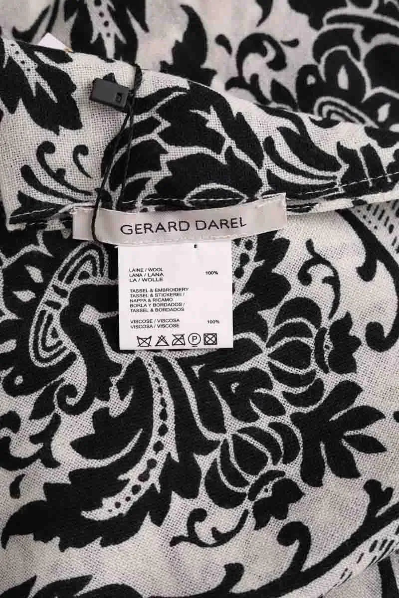 Écharpe Gerard Darel Noir en Laine