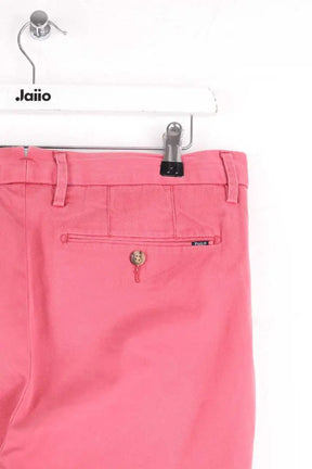 Pantalon droit Ralph Lauren Rose en Coton
