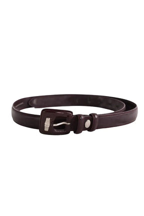 Ceinture en cuir Longchamp Bordeaux en Cuir, taille L - Seconde Main