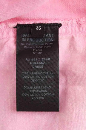 Robe Isabel Marant Dolessa Rose en Coton