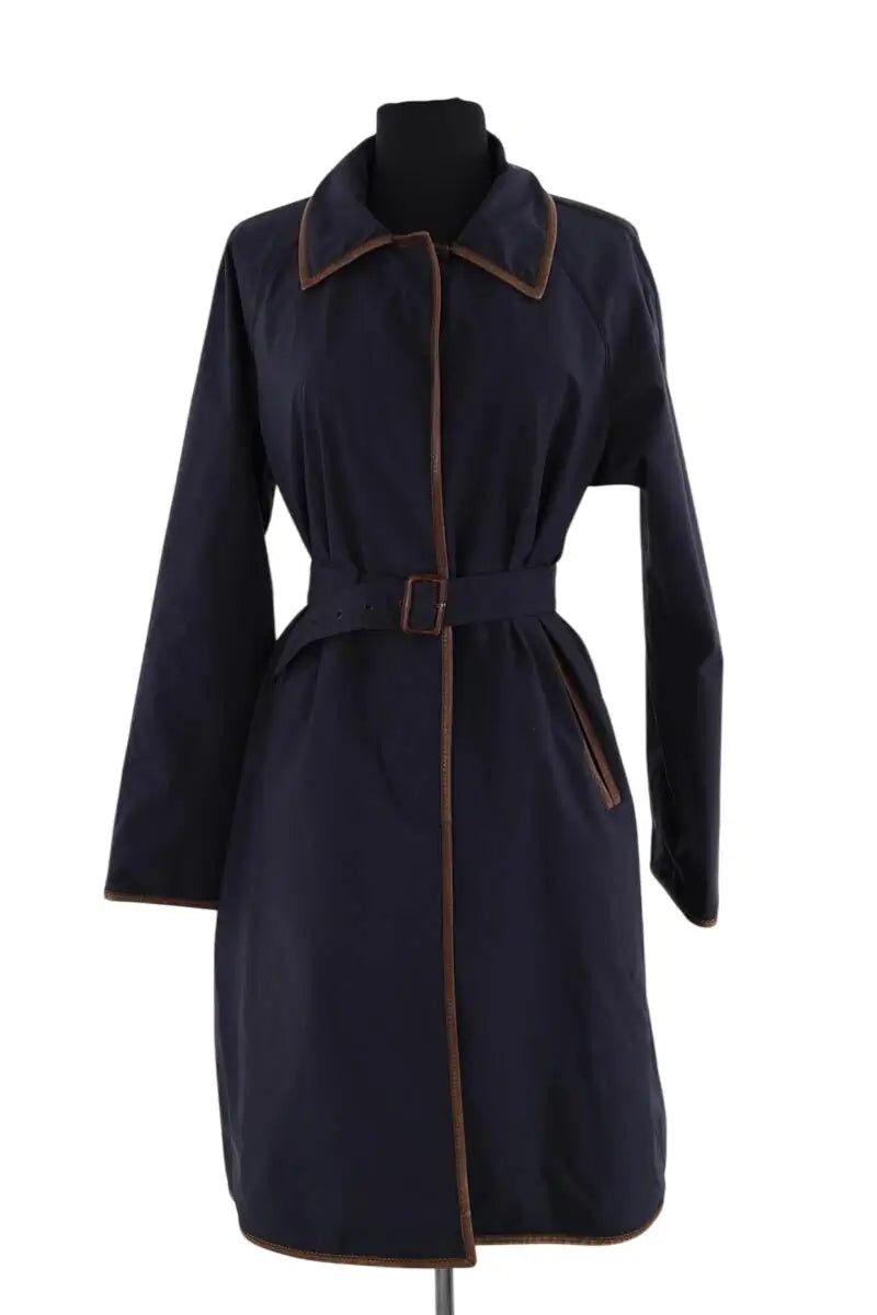 Parka Prada Bleu en Synthétique, taille S - Seconde Main
