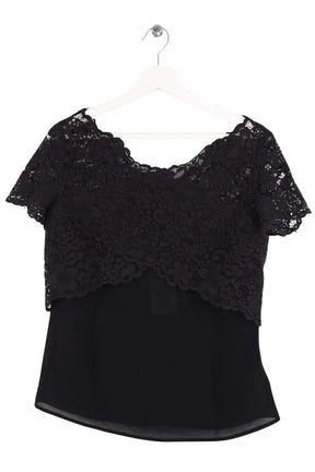 Blouse The Kooples Noir en Synthétique, taille M - Seconde Main