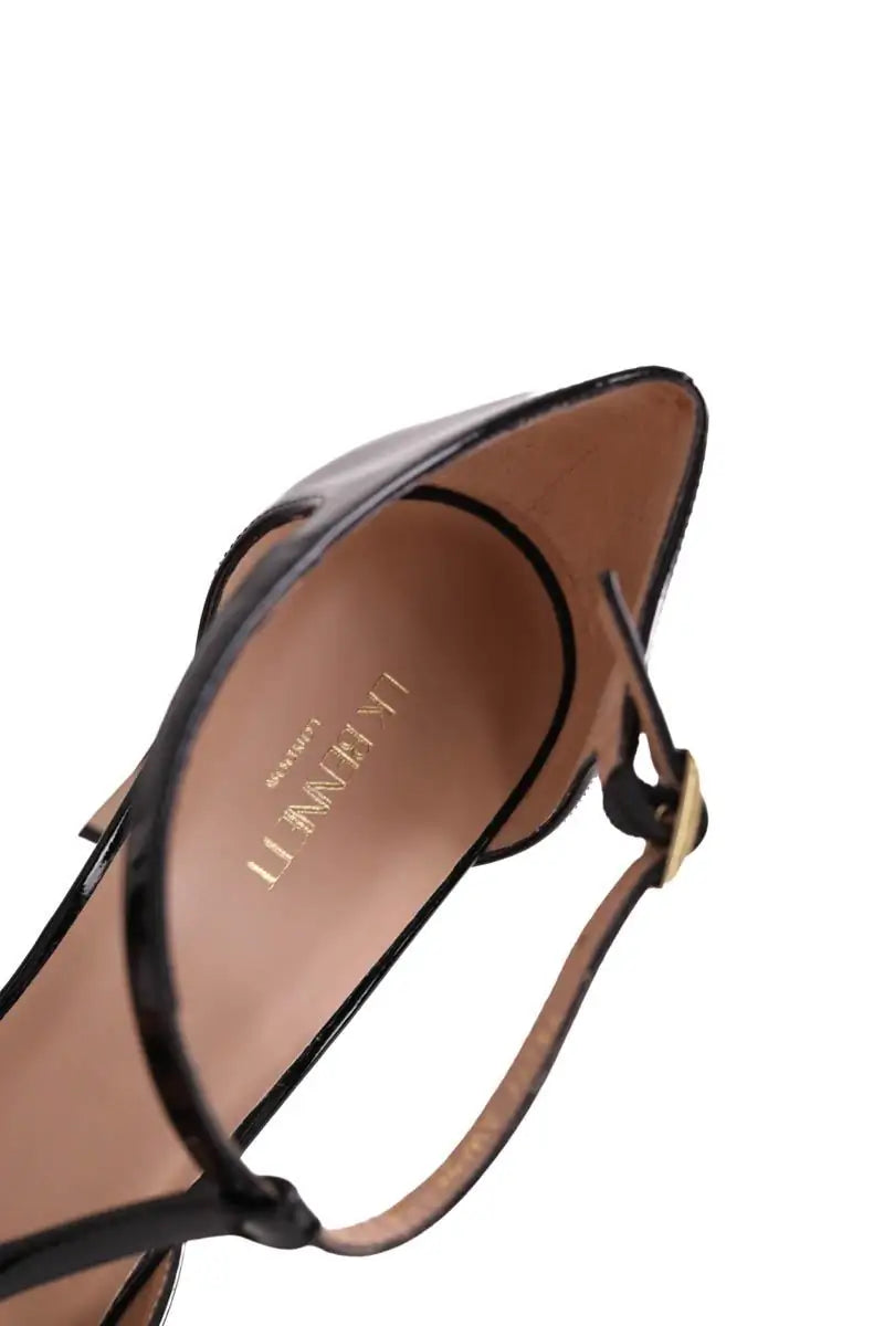 Talons LK Bennett Almina Noir en Cuir verni