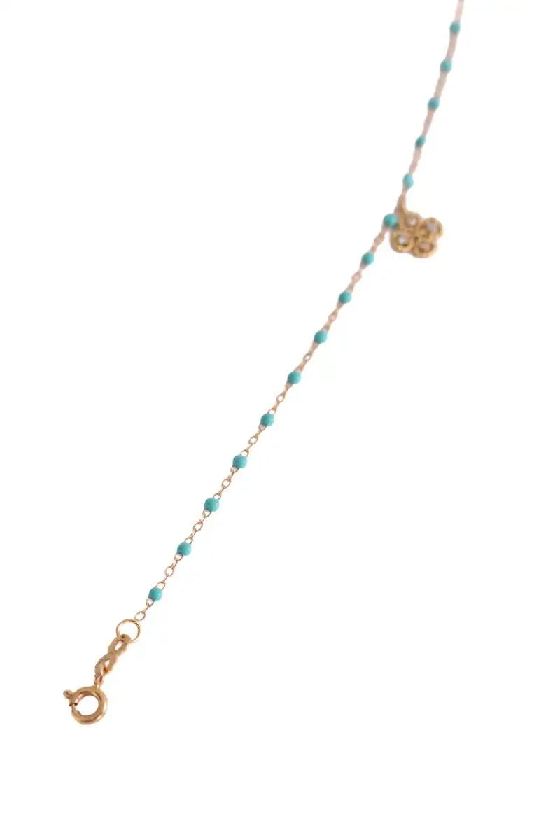 Bracelet Gigi Clozeau Lucky Trèfle Doré en Or rose