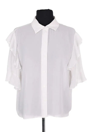 Chemise The Kooples Blanc en Synthétique, taille L - Seconde Main