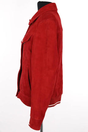 Veste Maison Sarah Lavoine Rouge en Cuir