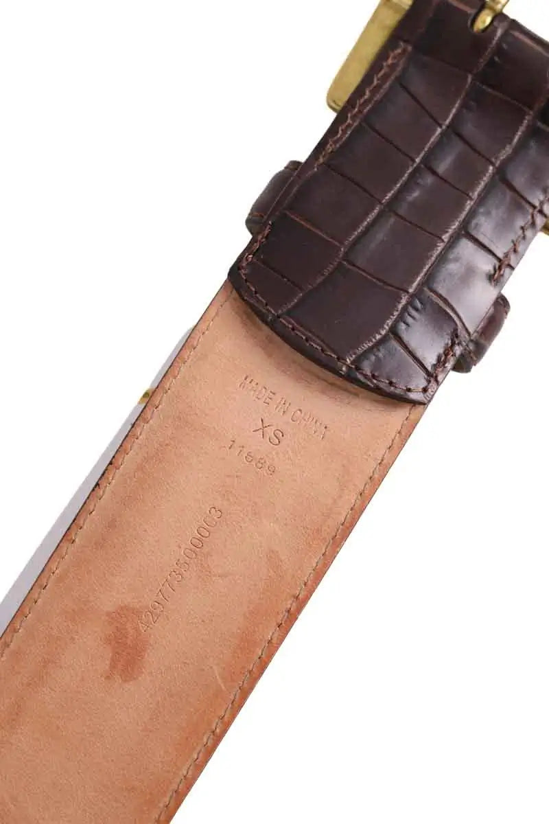 Ceinture Ralph Lauren Marron en Cuir