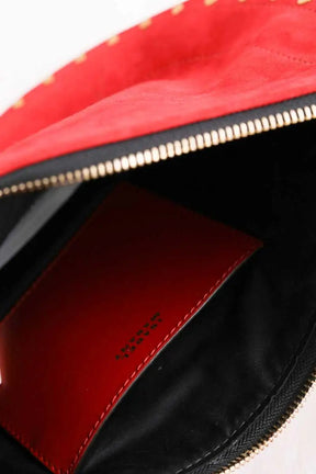 Sac à bandoulière Isabel Marant Oskan soft zip Rouge en Daim