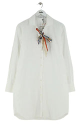 Robe avec twill de soie Dior Blanc en Coton, taille S - Seconde Main