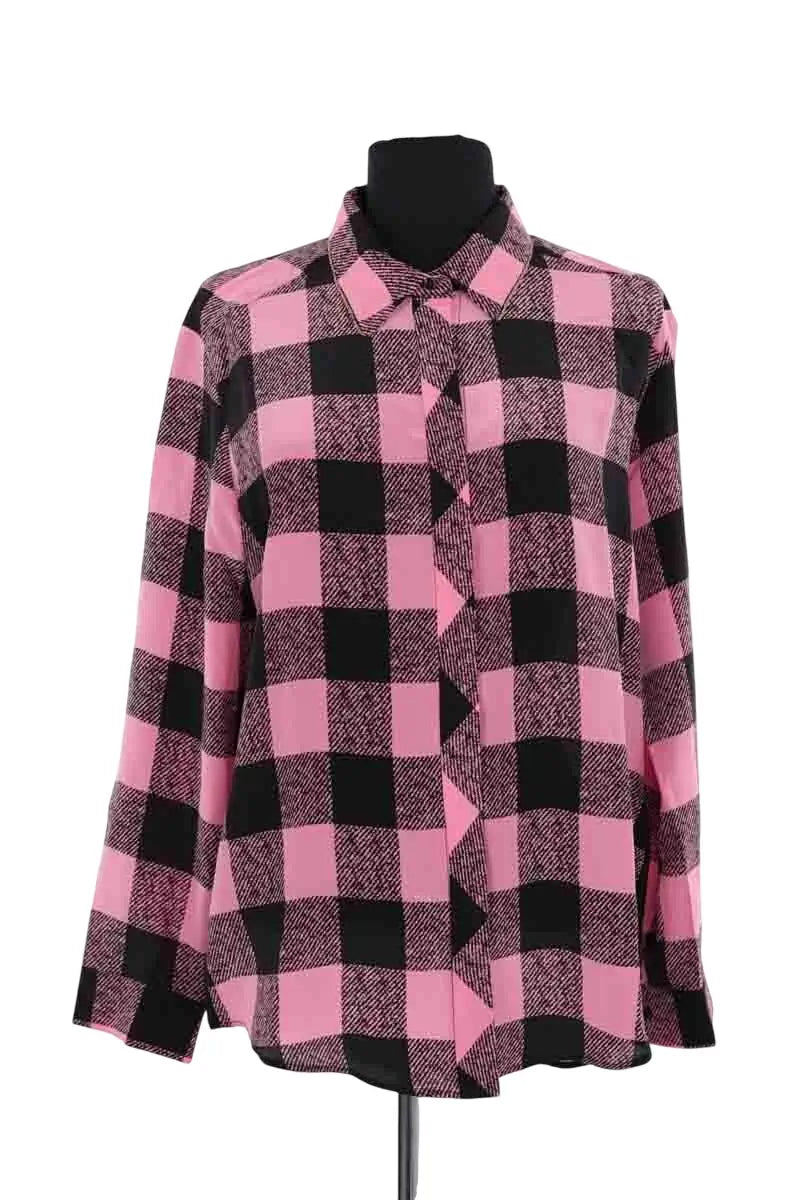 Chemise Sandro Rose en Soie, taille L - Seconde Main