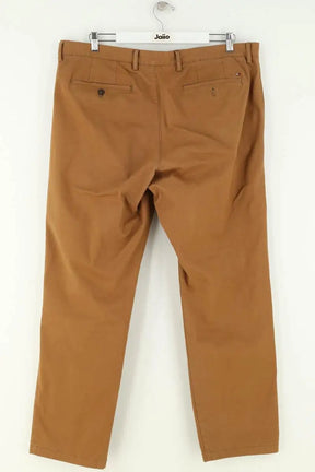 Pantalon droit Tommy Hilfiger Camel en Coton