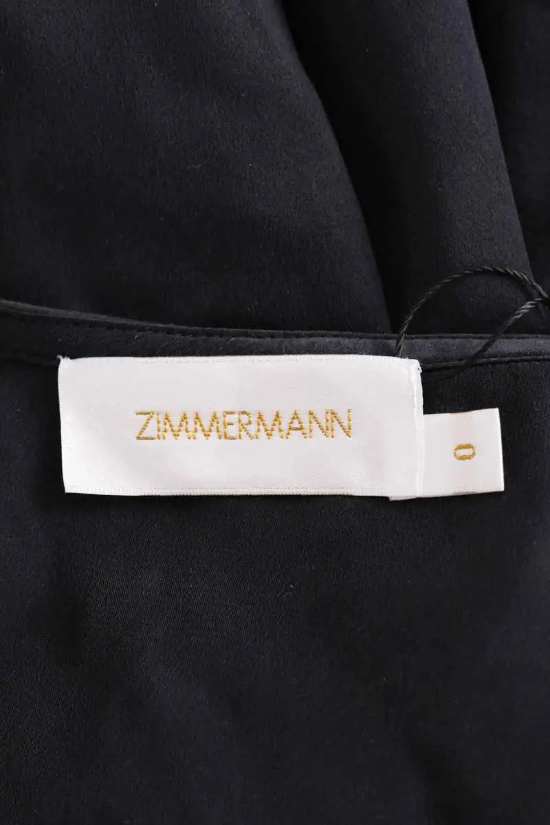 Robe Zimmermann Noir en Soie