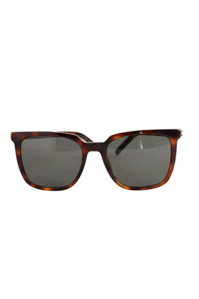 Lunettes de soleil Saint Laurent Marron en Plastique - Seconde Main